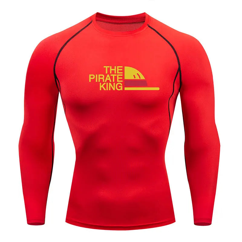 "The Pirate King" One Piece Compression Shirt