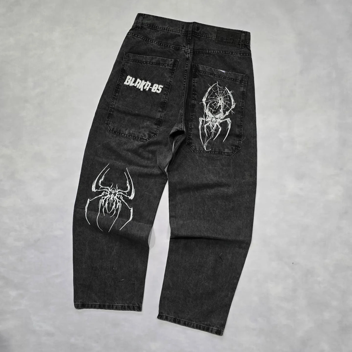 Spiderman Black Baggy Jeans