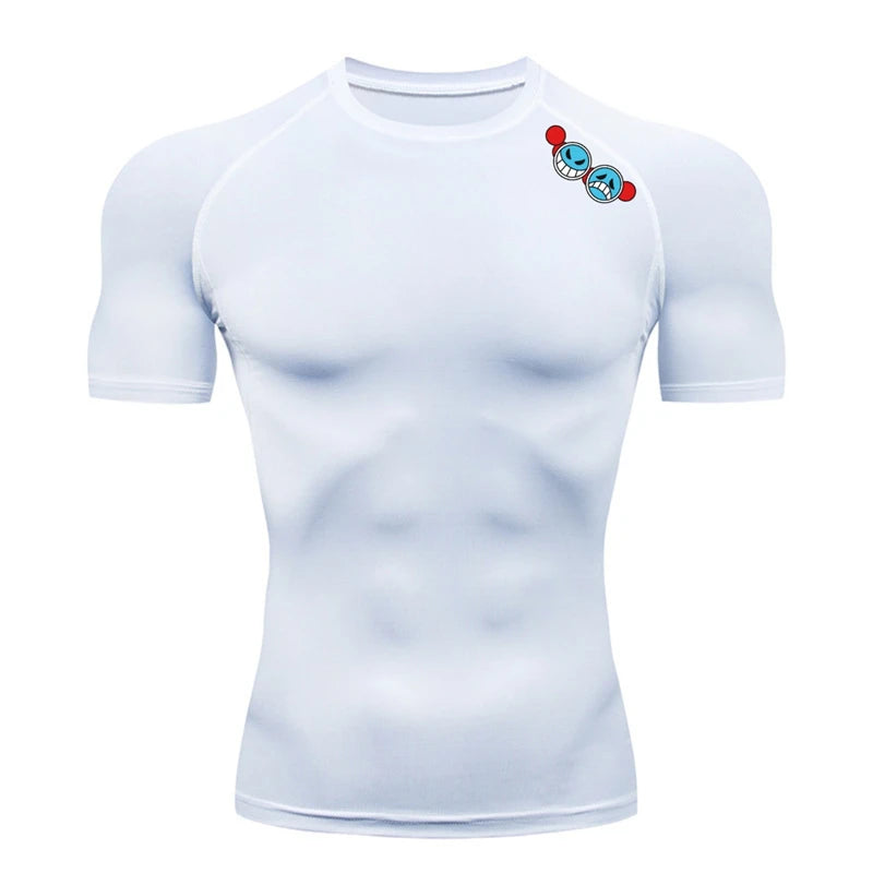 One Piece 'Portgas D. Ace' Compression Shirt