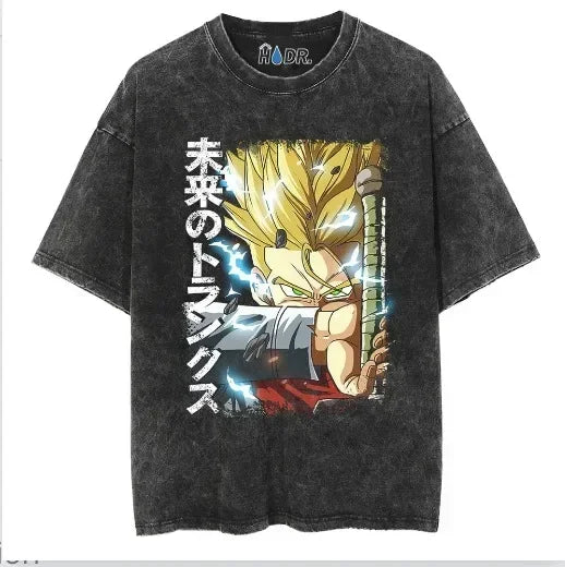 Anime "The Big 3" Vintage Oversized T Shirts