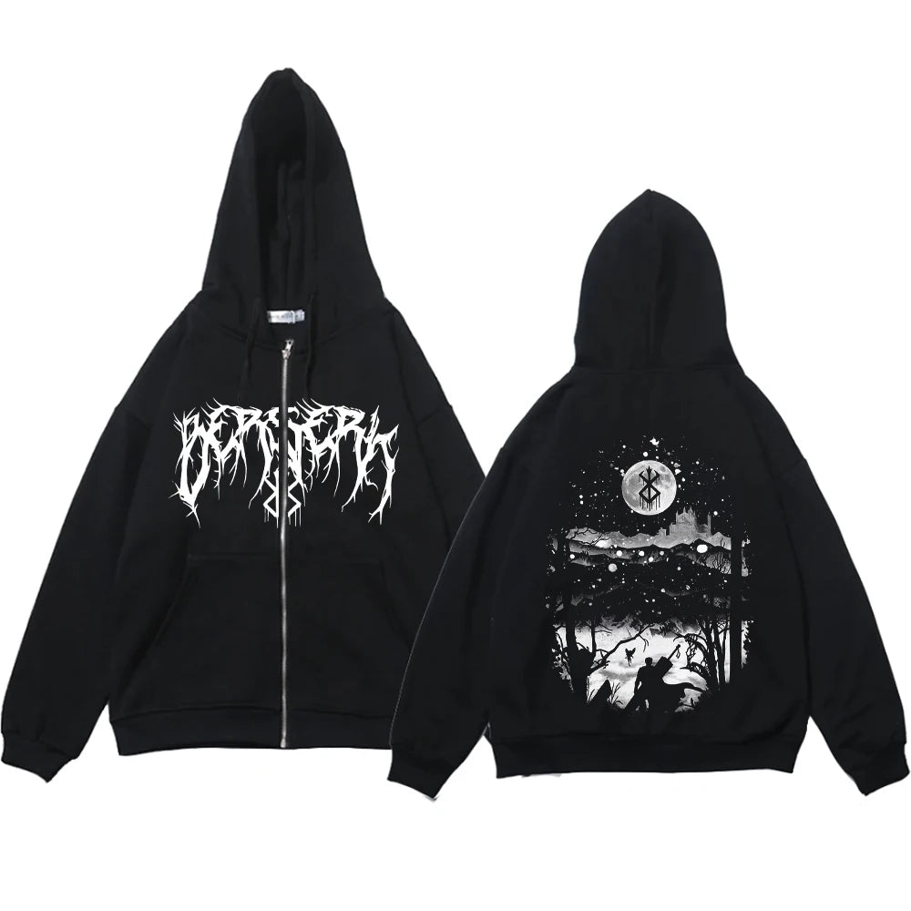 Anime Berserk "Guts" Zip Up Hoodie