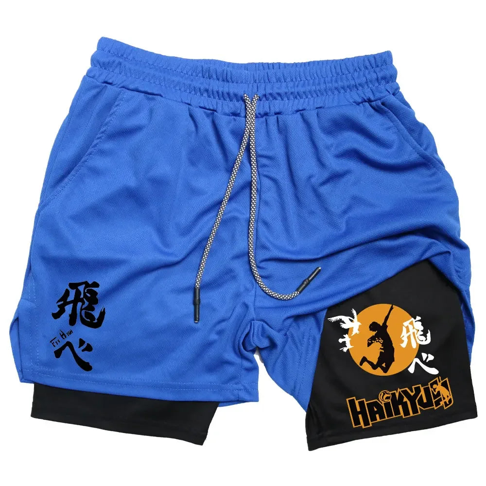 Anime 'Haikyuu' Gym Compression Shorts