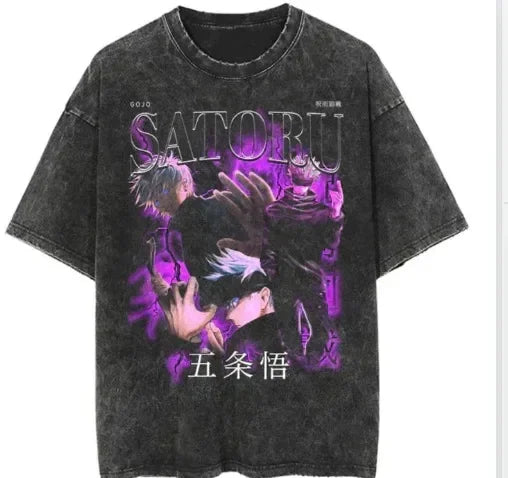 Anime "The Big 3" Vintage Oversized T Shirts