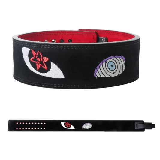 Sasuke 'Rinnegan and Sharingan' Embroidery Weightlifting Lever Belt