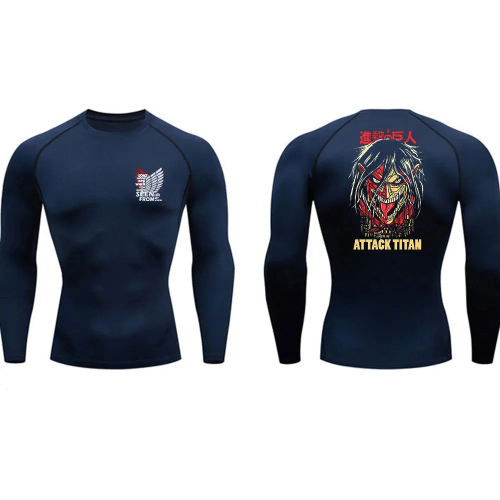 Anime Attack on Titan Compression Shirt