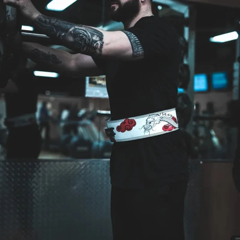 Japanese Cloud Dragon Weightlifting Lever Belt