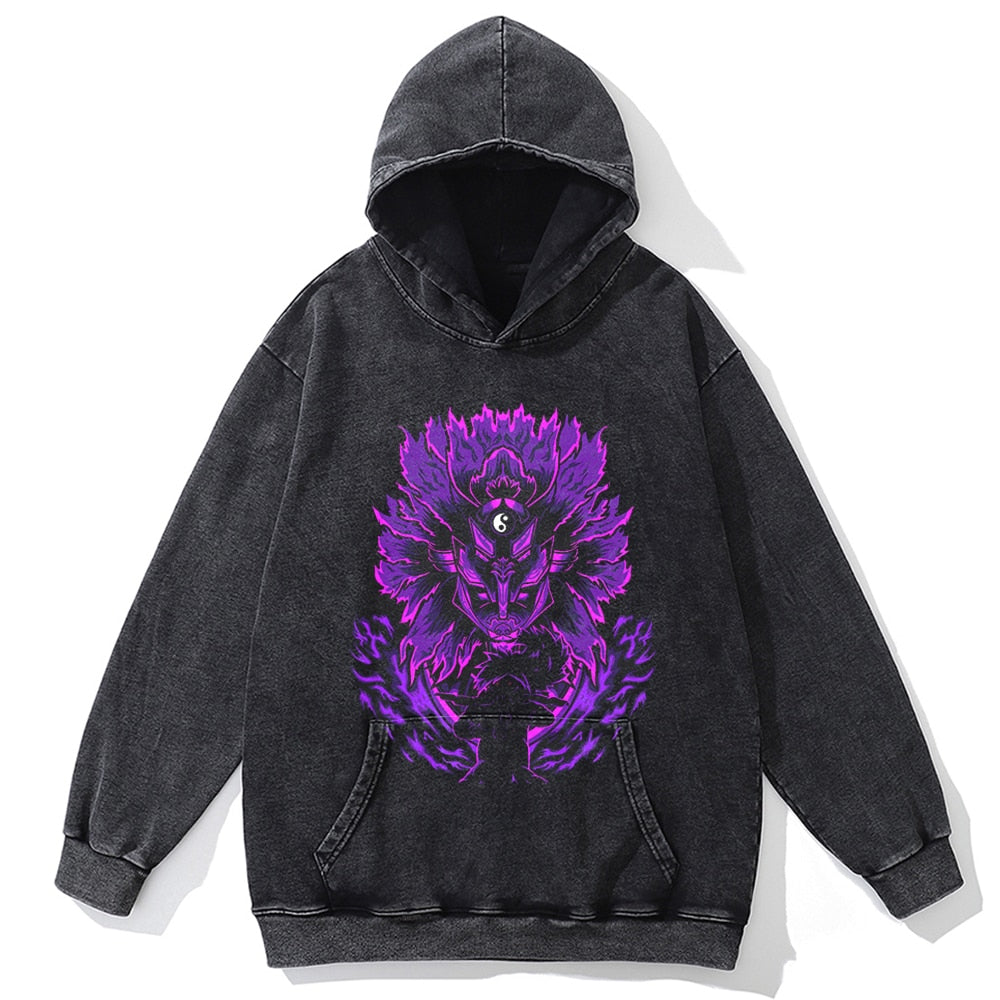Naruto Anime Vintage Oversized Hoodie