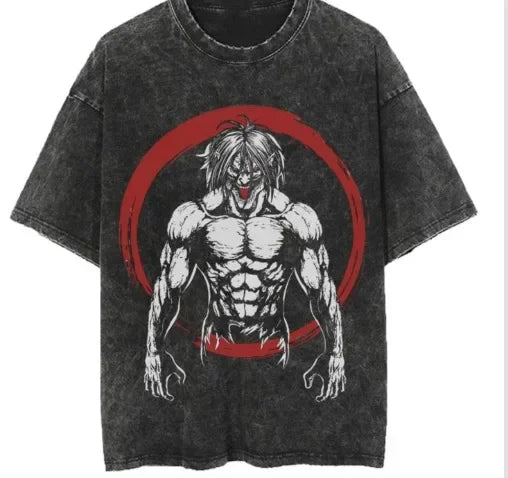 Anime "The Big 3" Vintage Oversized T Shirts