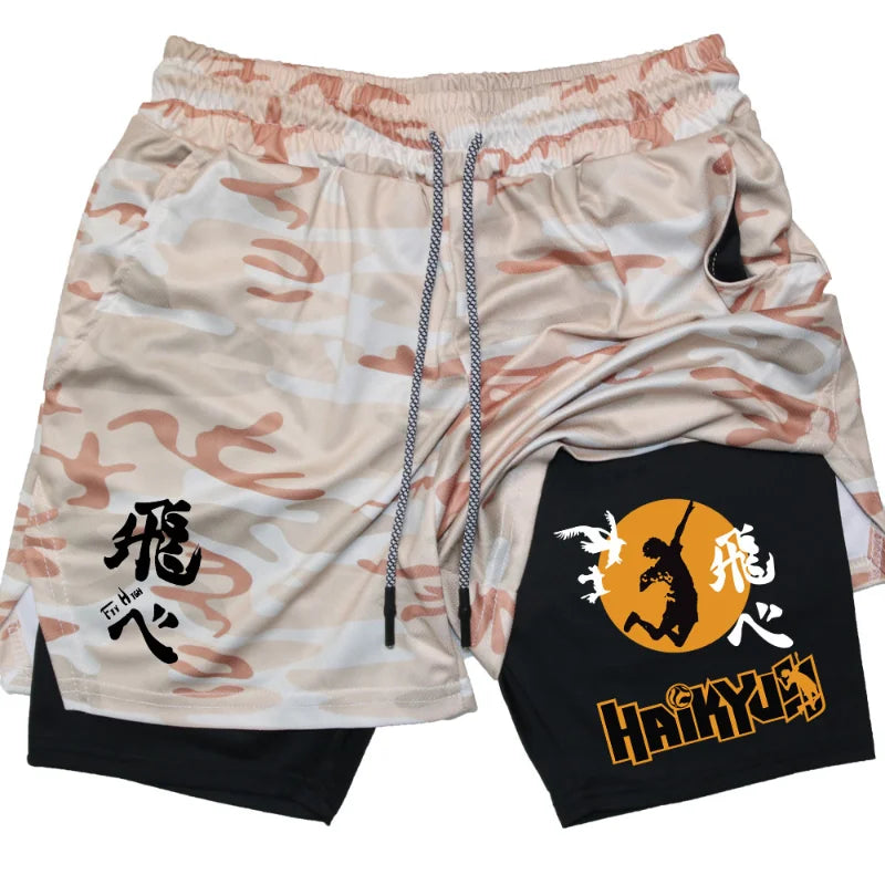 Anime 'Haikyuu' Gym Compression Shorts