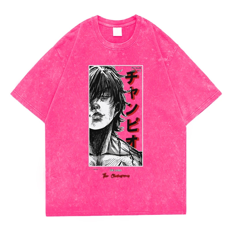 Collection of 'Baki Hanma' Washed Vintage T Shirts