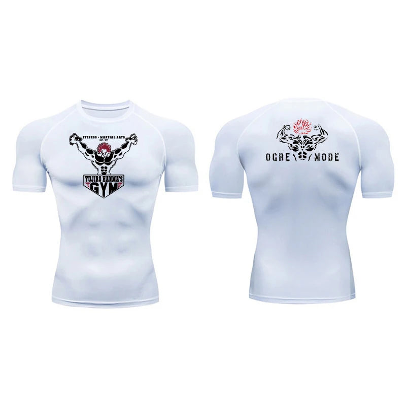 Anime Baki "Yujiro Hanma" Compression Shirts