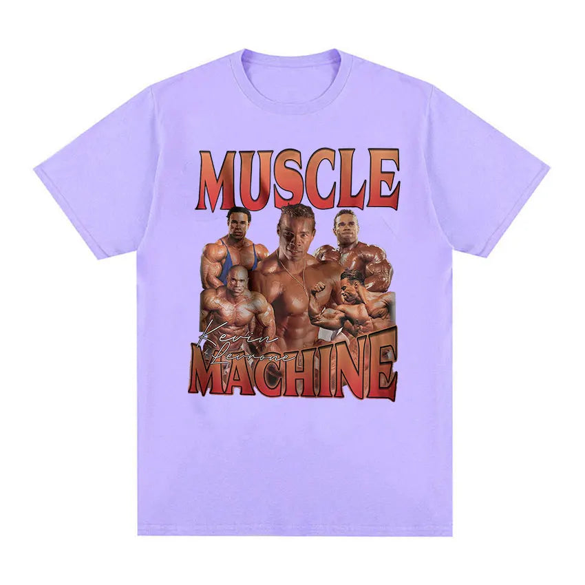 "Muscle Machine" Kevin Levrone Gym Graphic T Shirt