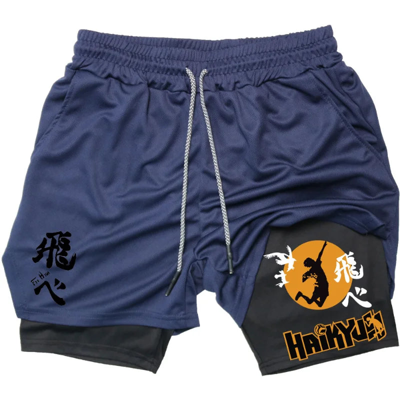 Anime 'Haikyuu' Gym Compression Shorts