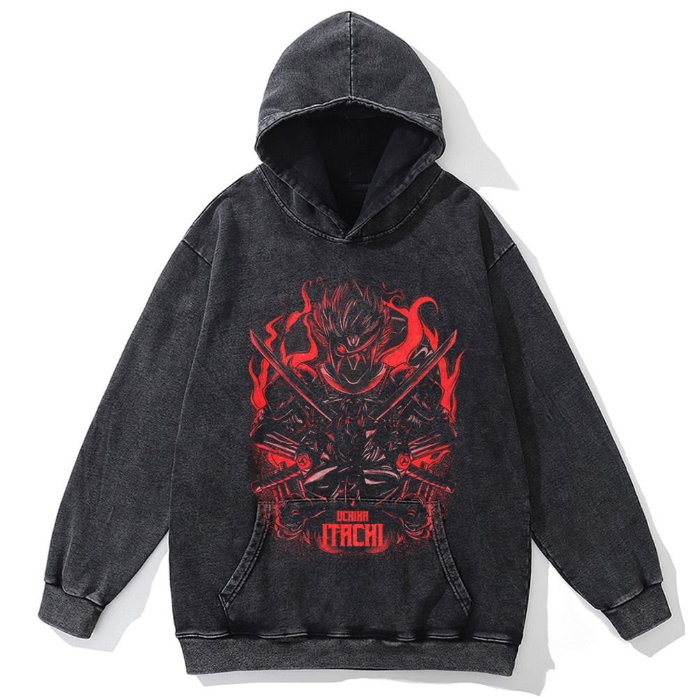 Naruto Anime Vintage Oversized Hoodie