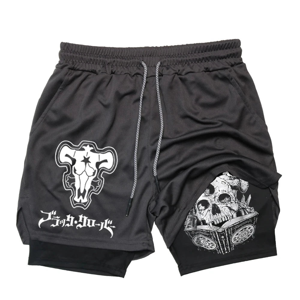 Anime Black Clover Gym Compression Shorts