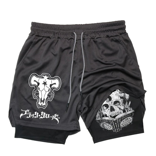 Anime Black Clover Gym Compression Shorts
