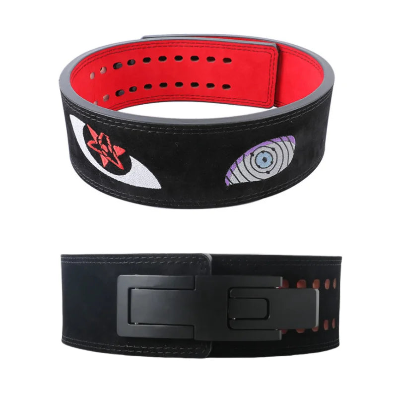 Sasuke 'Rinnegan and Sharingan' Embroidery Weightlifting Lever Belt