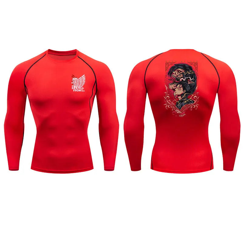 Anime Attack on Titan Compression Shirt
