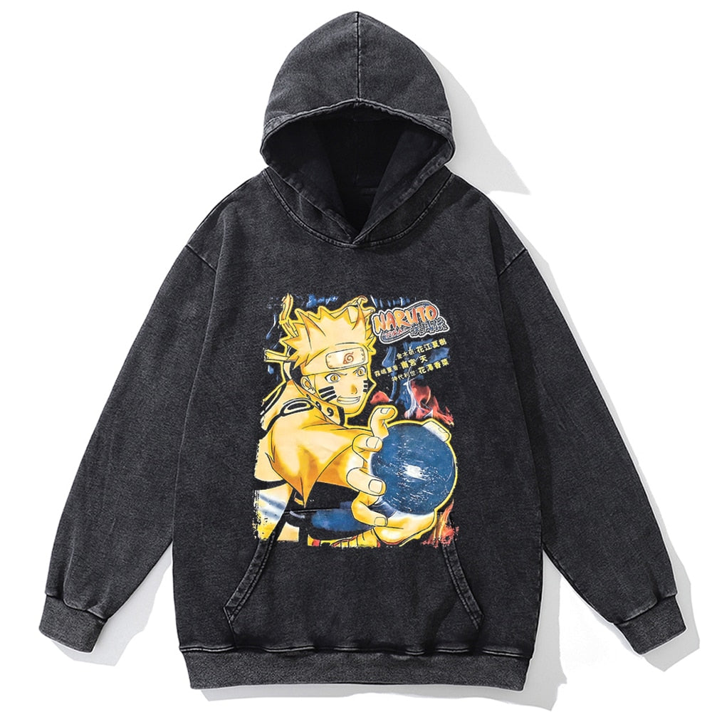 Naruto Anime Vintage Oversized Hoodie