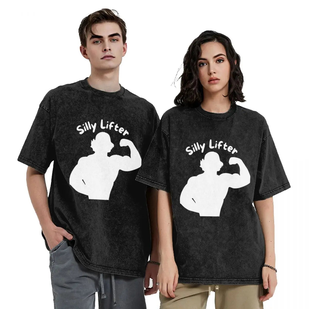 Sam Sulek "Silly Lifter" Washed Oversized Vintage T Shirt