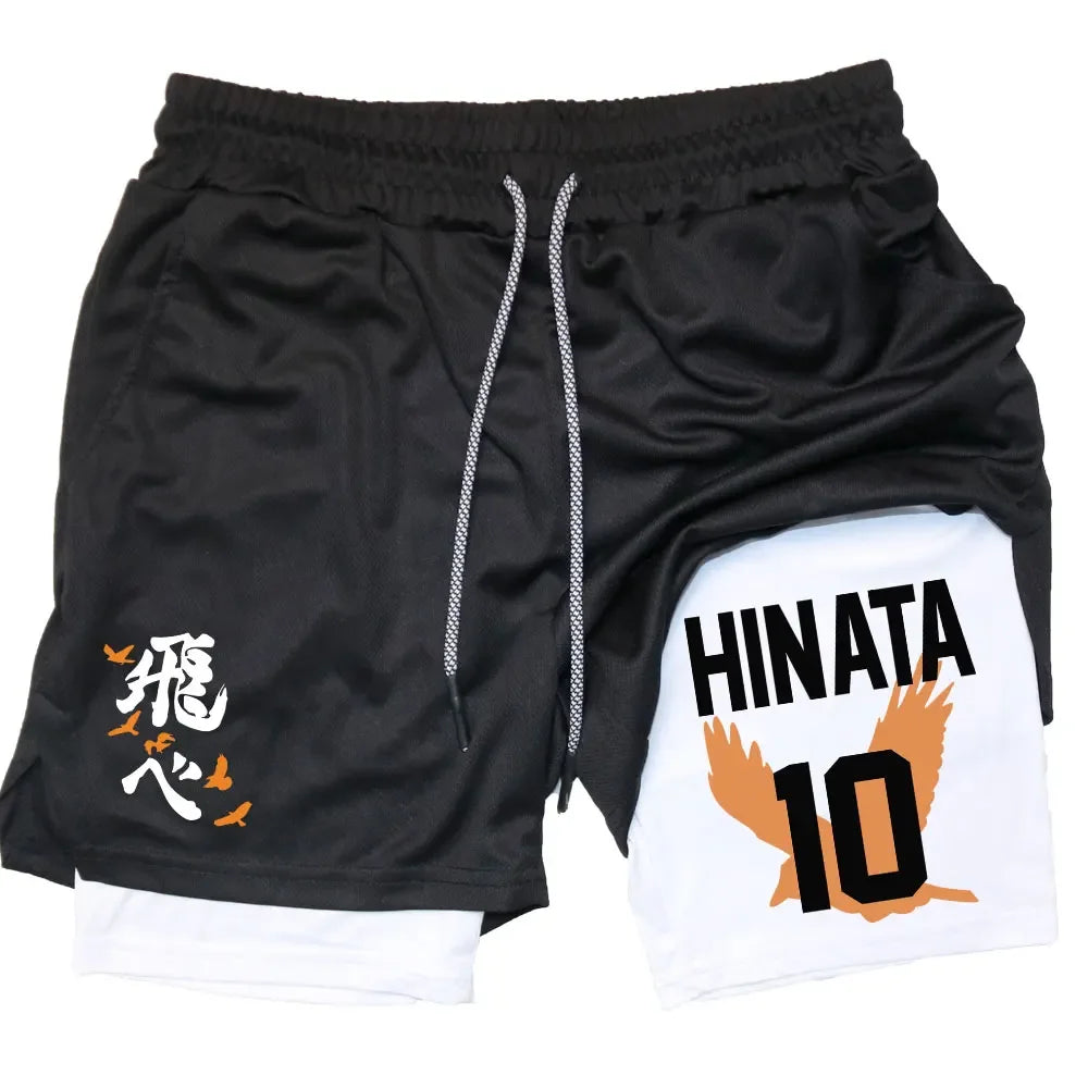 Anime 'Haikyuu' Gym Compression Shorts