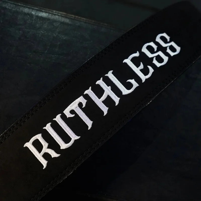 Ruthless Embroidery Weightlifting Lever Belt