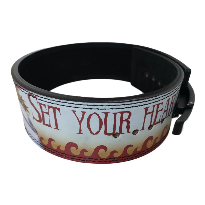 Demon Slayer 'Rengoku' Weightlifting/Powerlifting Lever Belt